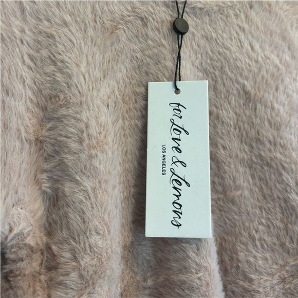 NWT For Love & Lemons Fuzzy Ruched Sweater XL - Picture 5 of 8